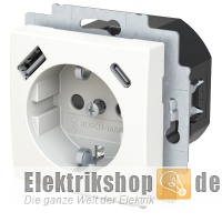 Busch-balance SI Schuko USB-Steckdose 20 EUCB2USBAC-914 Busch-Jaeger