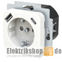Busch Jaeger USB-Steckdose 20 EUCB2USBAC-214 Reflex SI alpinweiß