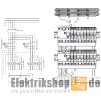 UP-Verteiler Set 3-reihig vorverdrahtet KLV-36UPP-F-2PXF-16PLI Eaton