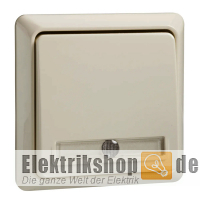 Taster bel. für Geräteträger cremeweiß 512110 ELSO