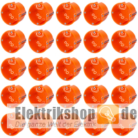 25 Stk. Hohlwand Gerätedose E115 flach F-tronic
