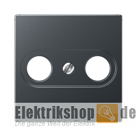 Abdeckung Antenne 2-Loch anthrazit matt A 561 BFPLTV ANM Jung