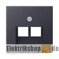 Abdeckung UAE/IAE/ISDN 2-fach anthrazit matt A 569-2 BFPLUA ANM Jung