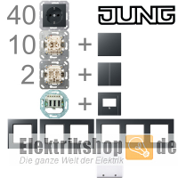 1-Familienhaus Paket anthrazit matt A 550 Jung