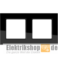 Rahmen 2-fach schwarz glänzend A 5582 BF SW Jung