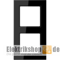 Rahmen 2-fach schwarz glänzend A 5582 BF SW Jung