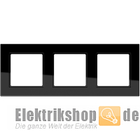 Rahmen 3-fach schwarz glänzend A 5583 BF SW Jung