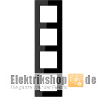 Rahmen 4-fach schwarz glänzend A 5584 BF SW Jung