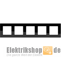 Rahmen 5-fach schwarz glänzend A 5585 BF SW Jung