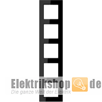 Rahmen 5-fach schwarz glänzend A 5585 BF SW Jung