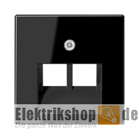 Abdeckung UAE/IAE/ISDN 2-fach sw glänzend A 569-2 BFPLUA SW Jung