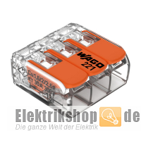 30 Stk. 3-Leiter-Klemme mit Betätigungshebel bis 6 mm² 221-613 WAGO