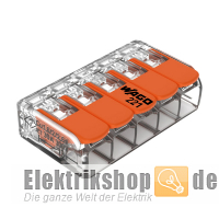 15 Stk. 5-Leiter-Klemme mit Betätigungshebel bis 6 mm² 221-615 WAGO