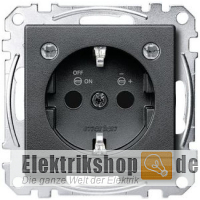 Steckdose mit LED Lichtauslass anthrazit MEG2304-0414 Merten