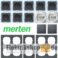 Spar-Set anthrazit System M & M-Pure Merten