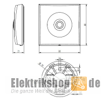 Klingeltaster Edelstahl ETA S200 quadratisch 55541 Grothe Klingeltaster Edelstahl ETA S200 quadratisch 55541 Grothe