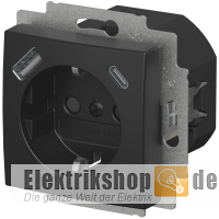 Balance SI USB-Steckdose schwarz matt 20 EUCB2USBAC-915 Busch-Jaeger