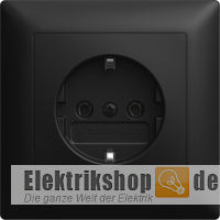 Balance SI Steckdose mit Vollplatte schwarz matt 20 EUJ-915 Busch-Jaeger