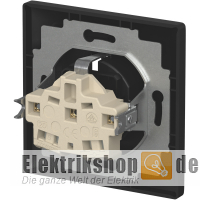 Balance SI Steckdose mit Vollplatte schwarz matt 20 EUJ-915 Busch-Jaeger