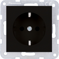 Karre Plus 55 Kombi-Steckdosen Einsatz mit KS schwarz Panasonic