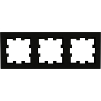 Karre Plus 55 Rahmen 3-fach schwarz Panasonic