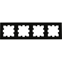 Karre Plus 55 Rahmen 4-fach schwarz Panasonic