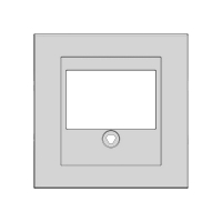 Karre Plus 55 Zentralscheibe Telefon TAE reinwei&szlig; Panasonic