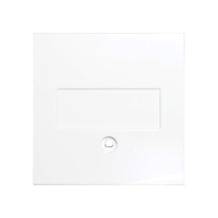 Karre Plus 55 Blindabdeckung mit Zentralscheibe rw Panasonic