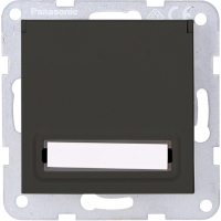 Karre Plus 55 Steckdose mit Klappdeckel KS beschriftbar anthrazit Panasonic