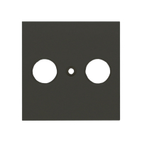 Karre Plus 55 Zentralscheibe Antennendose 2-Loch anthrazit Panasonic