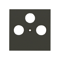 Karre Plus 55 Zentralscheibe Antennendose 3-Loch anthrazit Panasonic