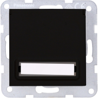 Karre Plus 55 Steckdose mit Klappdeckel KS beschriftbar sw Panasonic