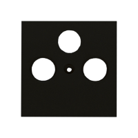 Karre Plus 55 Zentralscheibe Antennendose 3-Loch schwarz Panasonic