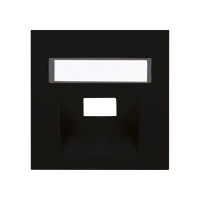 Karre Plus 55 Zentralscheibe 1x UAE mit Schriftfeld schwarz Panasonic