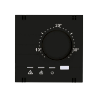 Karre Plus 55 Abdeckung Thermostat Analog schwarz Panasonic