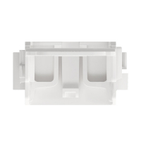 Befestigungsadapter mit Zugentlastung 4mm&sup2; 221-549 weiß WAGO