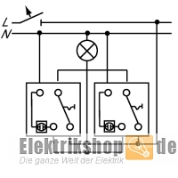 Busch Jaeger Kontrollschalter-Einsatz 2000/6 USK mit Glimmlampe