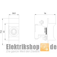 NEOZED-Einbau-Sicherungssockel 1polig D01 5SG1553 Siemens