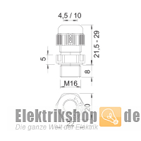 Kabelverschraubung M16 V-TEC VM16 LGR OBO Bettermann