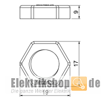 Gegenmutter Gewinde M12 116 M12 LGR PA Obo Bettermann