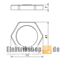 Gegenmutter Gewinde M32 116 M32 LGR PA Obo Bettermann