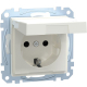 Steckdose mit Klappdeckel IP44 polarweiß MEG2314-0319 Merten