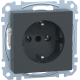 Schuko-Steckdose System M anthrazit MEG2301-0414 Merten