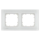 2-fach Rahmen Glas weiß 90-mm-Maß Delta miro 5TG1202-1 Siemens