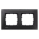 2-fach Rahmen Glas schwarz 90mm-Maß Delta miro 5TG1202-2 Siemens