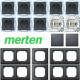 Spar-Set anthrazit System M & M-Plan Merten