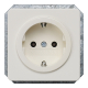 Schuko-Steckdose Delta profil titanweiß 5UB1403 Siemens