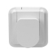 Fehlerstrom-Steckdose 1-fach IP44 UP weiß 230V/16-0,03A Klein