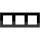 Rahmen 3-fach schwarz glänzend A 5583 BF SW Jung