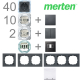 1-Familienhaus Paket anthrazit System M & M-Pure Merten